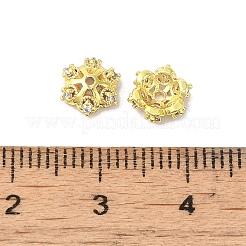 Tappi per perline in ottone con placcatura a cremagliera&nbsp;KK-B088-05A-G