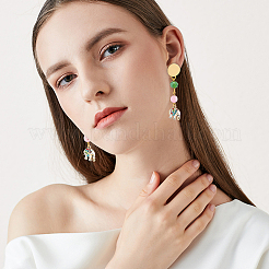 Подвески из сплава и страза&nbsp;ENAM-PH0001-41G-RS