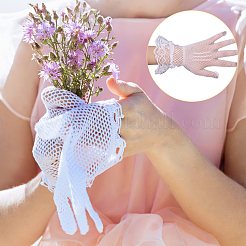 6 пара перчаток из полиэстера с кружевом 6 стилей AJEW-GL0002-71