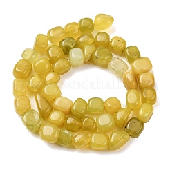 Natürliche koreanische Oliven-Jade-Nuggets-Perlenstränge&nbsp;G-T150-A02-02
