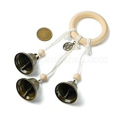 Железные колокольчики ведьм для дверной ручки для защиты HJEW-JM02224