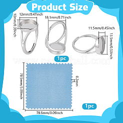 Регулируемые 925 фунт стерлингового серебра&nbsp;STER-BC0003-89B