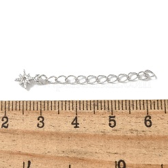 Rhodinierte Kettenverlängerung aus S925-Sterlingsilber&nbsp;STER-R003-05P