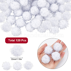 120шт ручной работы diy кукла ремесло помпон пряжа помпоны шары&nbsp;AJEW-SC0003-15A-01