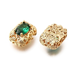 Латунные стеклянные бусины KK-M318-45G-01