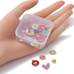 40шт 4 стиля сплава эмалевые подвески&nbsp;ENAM-YW0003-07