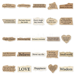 50 шт. водонепроницаемые наклейки из ПВХ с надписями PW-WG0B6B3-01