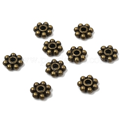 Perline in lega di stile tibetano perline distanziatrici a margherita&nbsp;LF1249Y-01AB-RS