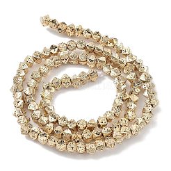 Гальванические бусины из натуральной лавы G-H303-A07-LG