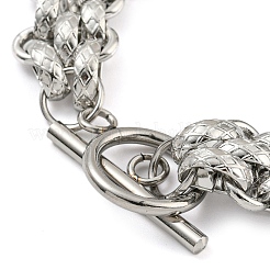 Браслеты из нержавеющей стали 304 BJEW-P315-01B-P