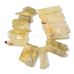 Естественный лимонный кварц нитей бисера G-S386-D20