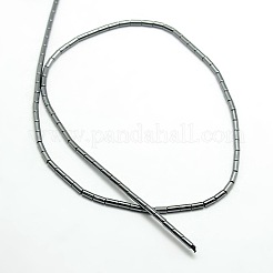 Класс аа немагнитных синтетический гематит колонка бисер пряди&nbsp;G-F161-07C