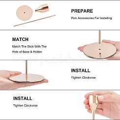 Железный подсвечник AJEW-PH0002-22