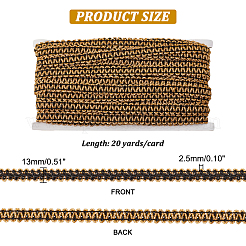 Металлические кружевные ленты из полиэстера&nbsp;OCOR-WH0060-74A