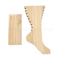 Beinförmige Holzfußkettchen-Präsentationsständer&nbsp;WD-CBA482F-01B