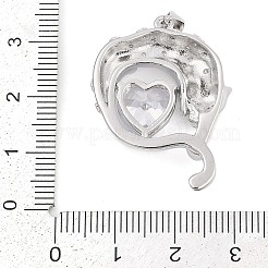 Латунные микро проложить кубического циркония подвески&nbsp;KK-M307-07P