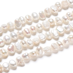 Brins de perles de culture d'eau douce naturelles&nbsp;LS-PEAR-I004-08B