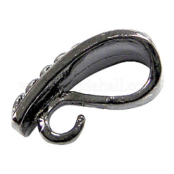 真鍮チューブベイル  ループベイル  保釈ビーズ  ガンメタ色  14x6mm  穴：3.5mm&nbsp;KK736-6