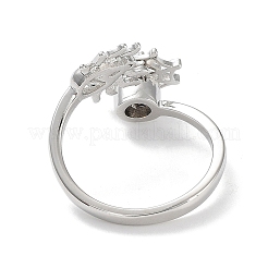 Вращающиеся манжеты из прозрачного циркония RJEW-Z023-03P