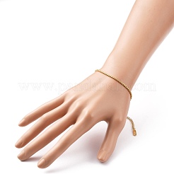 PVD вакуумное покрытие 304 нержавеющая сталь цепочка браслеты BJEW-JB05795