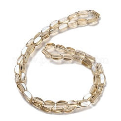 Стеклянные бусины с гальваническим покрытием &nbsp;EGLA-P064-01A-PL03