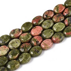 Природные Unakite бисер нитей G-T142-15