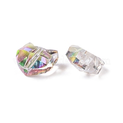 100 pièces galvanoplastie perles de verre&nbsp;EGLA-P060-01B-HR02