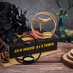 2 шт. 2 цвета железный подсвечник AJEW-GA0003-08