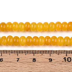 Окрашенные природные белый нефрит бисер пряди&nbsp;G-T139-59A-07