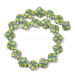 Стеклянные бусины из искусственного нефрита GLAA-L051-03F