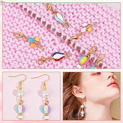 Маркеры петель для подвесок в виде воздушных шаров HJEW-AB00403