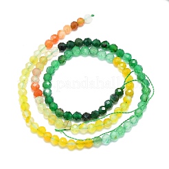 Природный агат бисер нитей G-P457-A03-07A