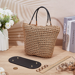 1 шт. овальные сумки из искусственной кожи для вязания крючком&nbsp;DIY-PH0034-18B