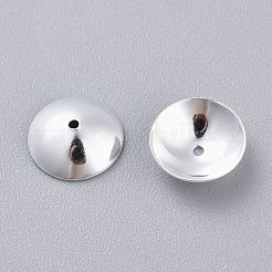 201 Edelstahl-Perlenkappen&nbsp;STAS-K210-01C-S
