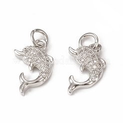 Латунные микро проложить кубического циркония подвески KK-E068-VB295