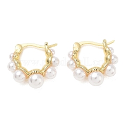 Boucles d'oreilles en laiton de cercle pour les femmes&nbsp;EJEW-A168-14G