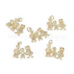 Латунные микро проложить кубического циркония подвески KK-E068-VB117