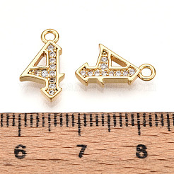 Латунные микро проложить кубического циркония подвески KK-N261-104E-G