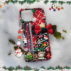 Набор для самостоятельного изготовления рождественского ремешка для мобильного телефона&nbsp;DIY-SC0032-70