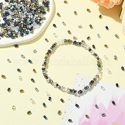 35г 7-х цветов непрозрачного стеклянного бисера SEED-YW0002-52