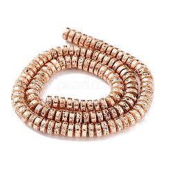 Гальванические бусины из натуральной лавы G-H303-A01-RG