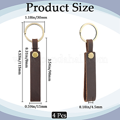 Кожаный брелок KEYC-WH20002-05A-02