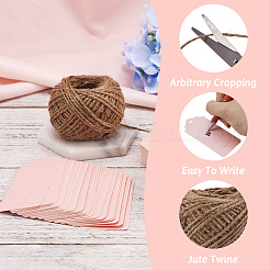 Ювелирные изделия дисплей ценники из крафт-бумаги и джутовый шпагат CDIS-TA0001-06D