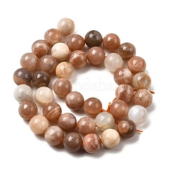 Круглые нити из натуральных бусин из нескольких лунных камней&nbsp;G-I176-09-10mm