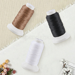 3 rollo de cordón de poliéster encerado plano de 3 y 3 colores&nbsp;OCOR-CL0001-12B