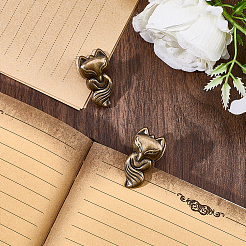 2 шт. зажимы из цинкового сплава лисы&nbsp;AJEW-CP0009-09AB