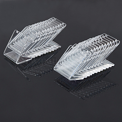 有機ガラスのピアスディスプレイ  L字型のイヤリングディスプレイスタンド  透明  3.5x3.4x2.7cm&nbsp;EDIS-PH0001-06