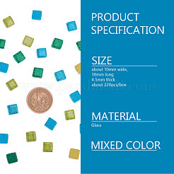 Кабошоны из стекла GLAA-WH0015-44E