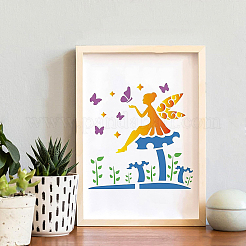 Большие пластиковые многоразовые наборы шаблонов трафаретов для рисования DIY-WH0172-087