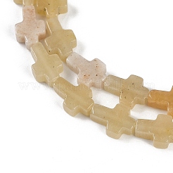 Природный Топаз нефрита бисер нитей G-I369-A10-01